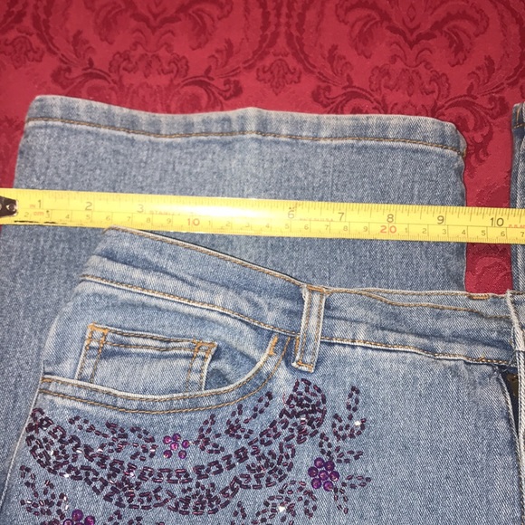 Very Vara Purple Sequins/Crystal Jeans. Also has matching jacket. - Picture 5 of 11